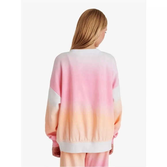 Justice Girls EDF Fleece Crew, Size Large (12/14), Standard Fit, Colorful - Picture 3 of 5